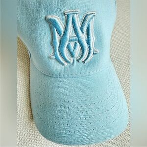 AMIRI Sky Blue Cap with Embroidered Logo